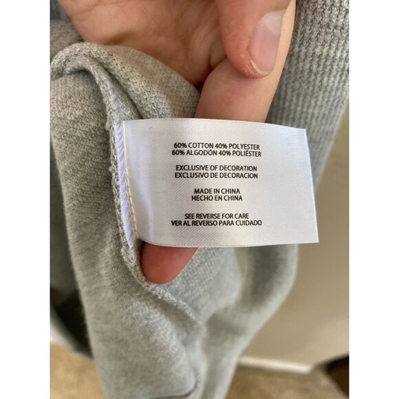 NWT Banana Republic Mens Gray Long-Sleeve Sweater M Cotton/Polyester Blend - Picture 6 of 8